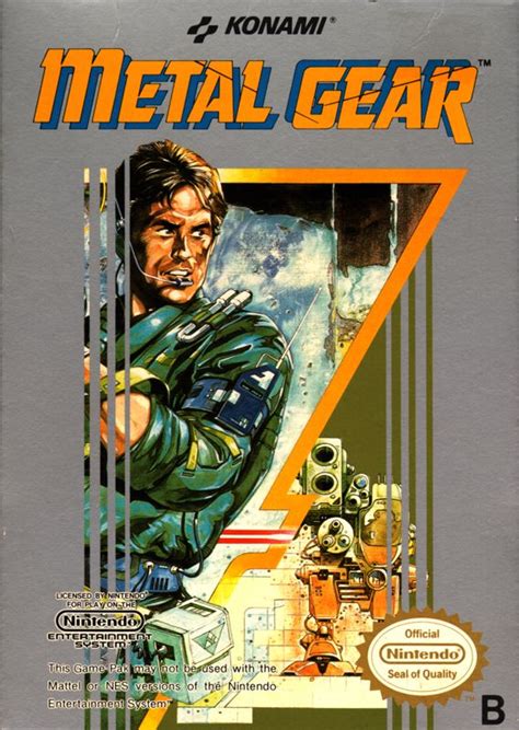 metal gear original box|metal gear box art.